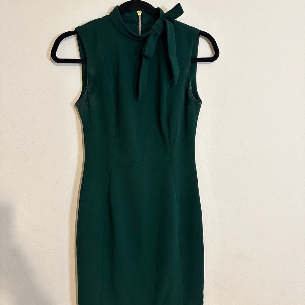 Bow-Neck Sheath Dress